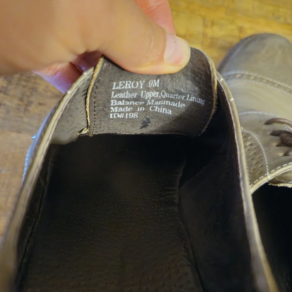 Steve Madden Men's Gray Leather Dress Shoes 